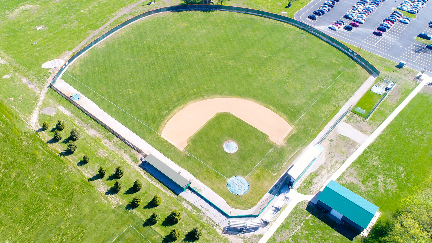 Aerial view of Parker Field